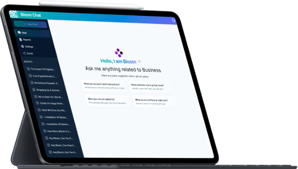 tablet running bloom